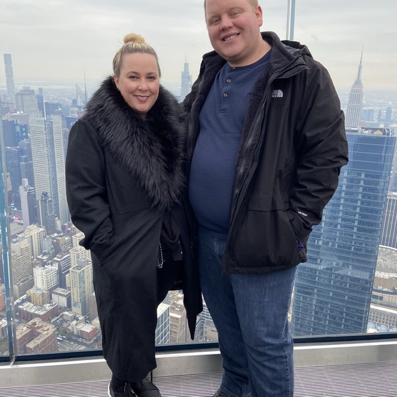 Torrid Black Woolen Faux Fur Collar Winter Coat Black (fur removable) - Picture 11 of 12